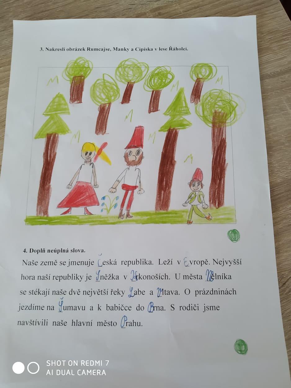 Domácí učení třeťáčků 8. 4. - 4