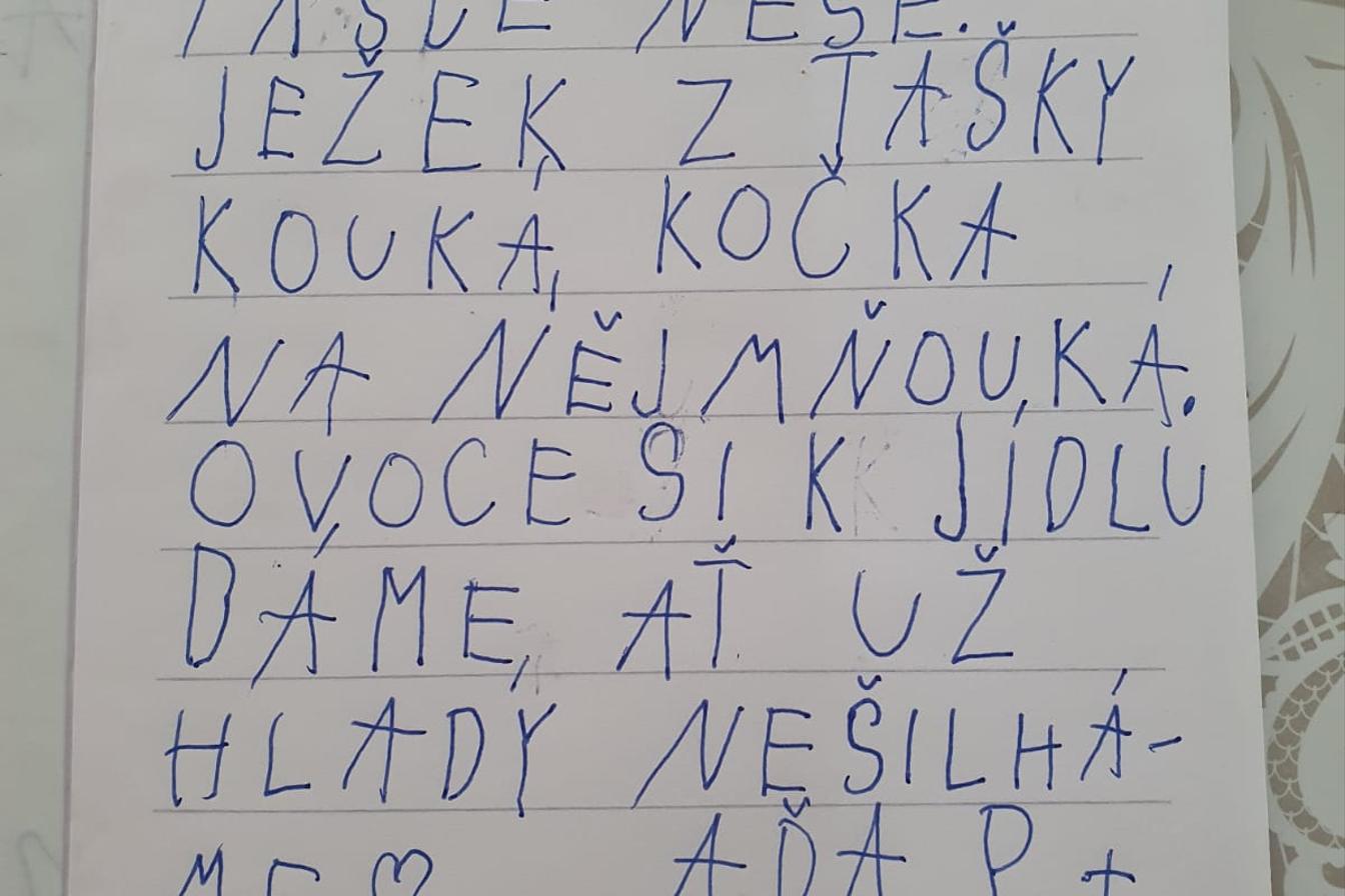 Domškoláctví u prvňáků