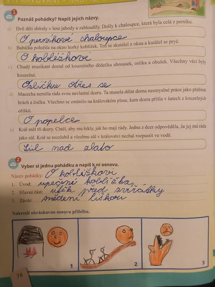 Distanční výuka ve třetí třídě 13. 11. - 1