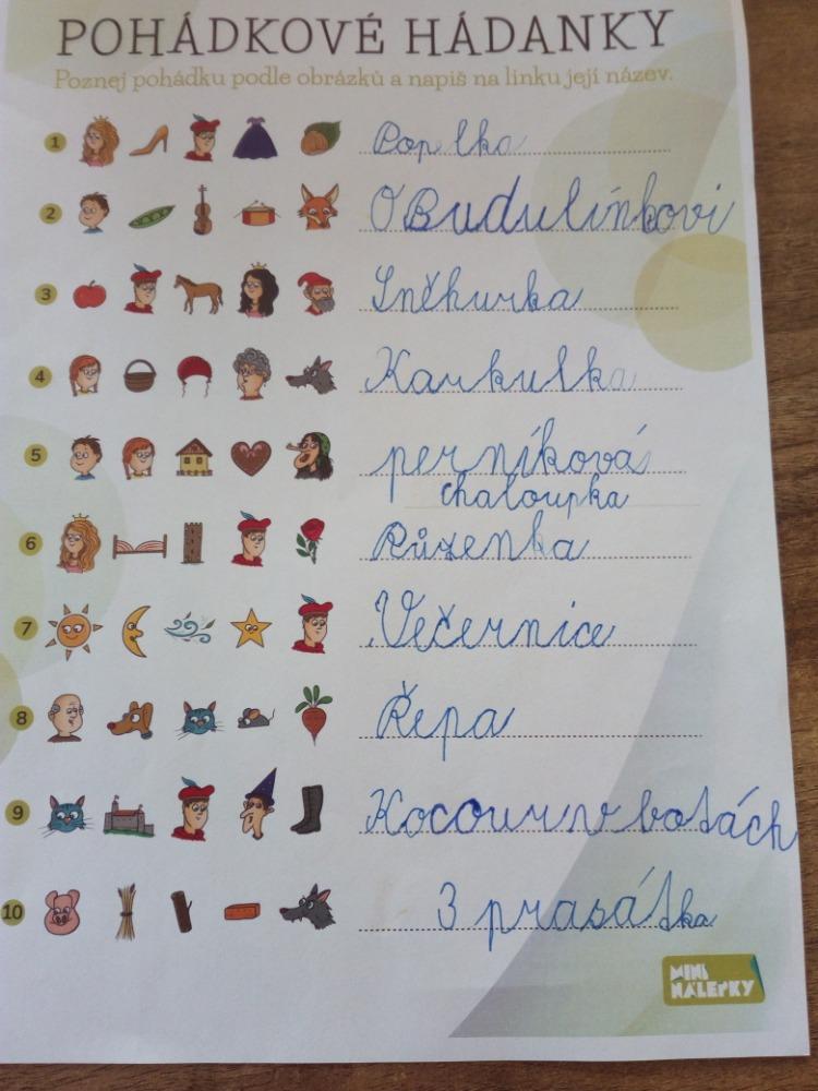 Domškoláctví u prvňáků - 1