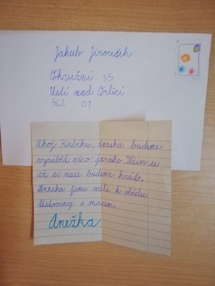 Distanční výuka ve třetí třídě 19. 3. - 5