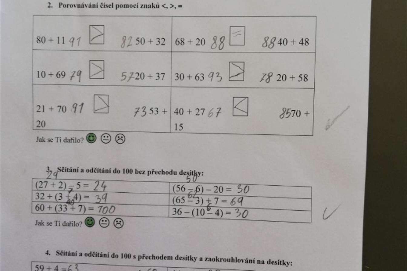 Výstupy druháčků z domácího učení 16. 4.