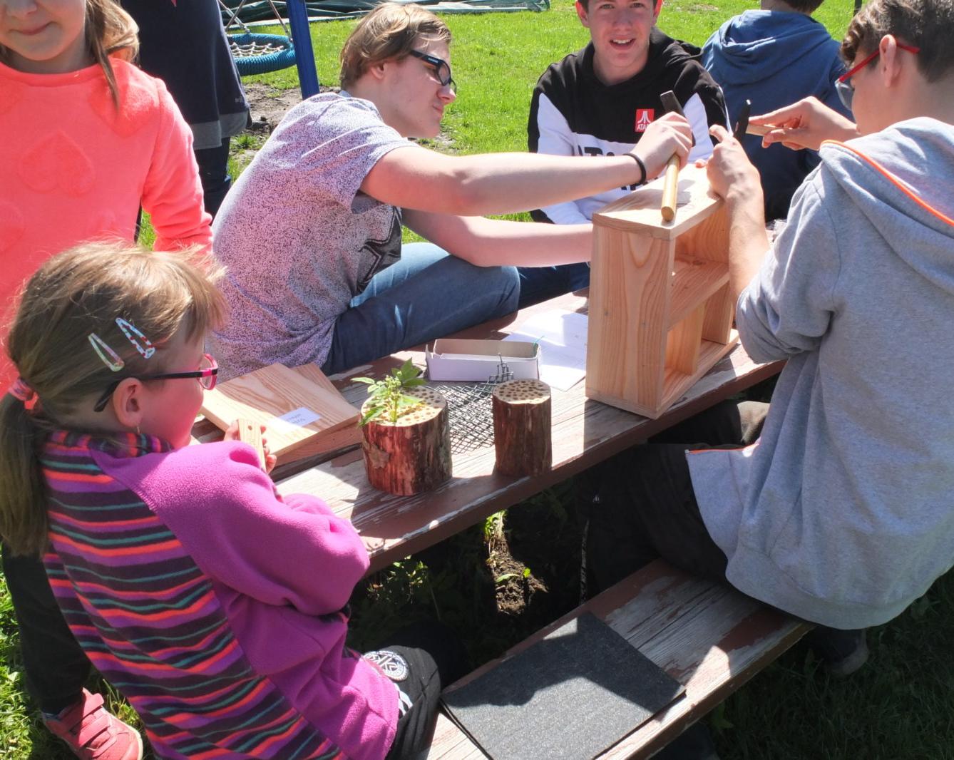 Tvorba hmyzích domečků s deváťáky - 35