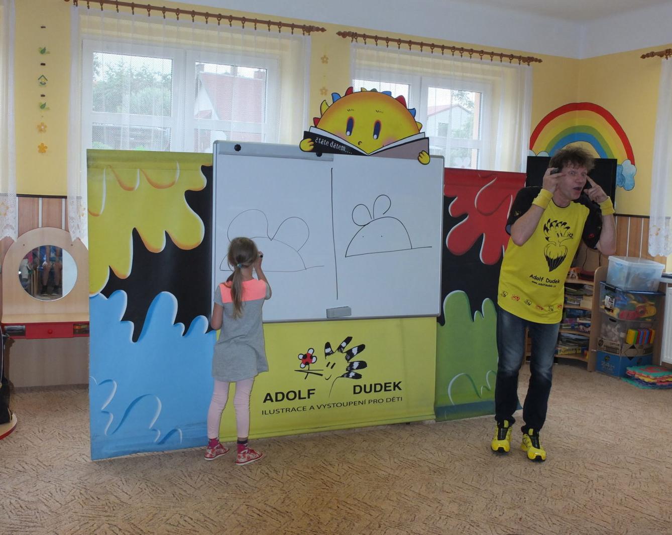 Ilustrátor Adolf Dudek v naší MŠ a loučení s předškoláky - 5