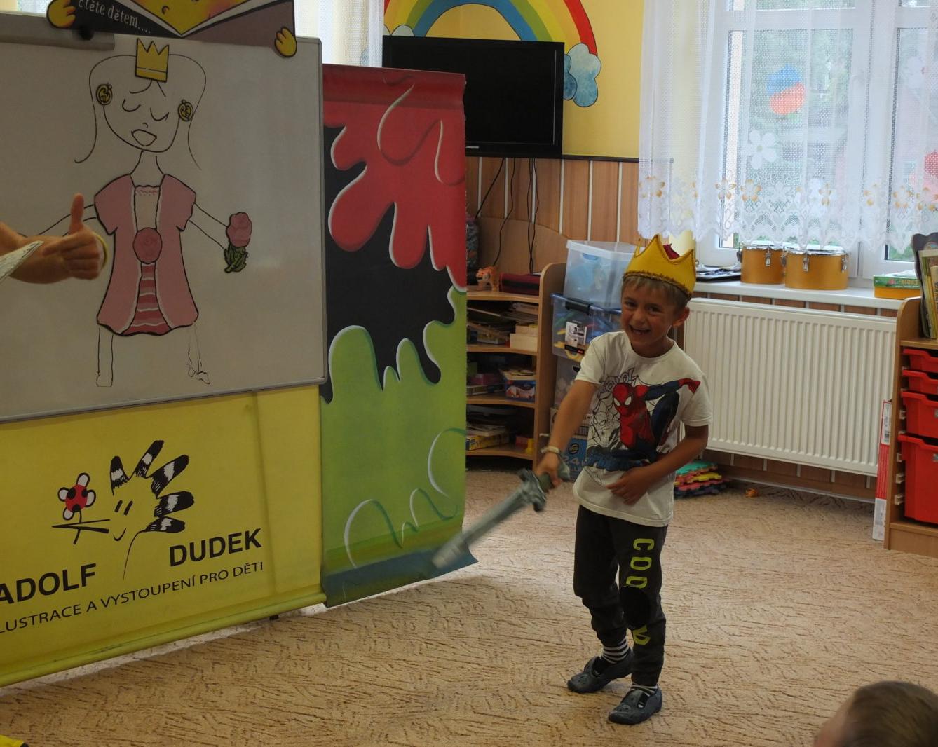 Ilustrátor Adolf Dudek v naší MŠ a loučení s předškoláky - 14