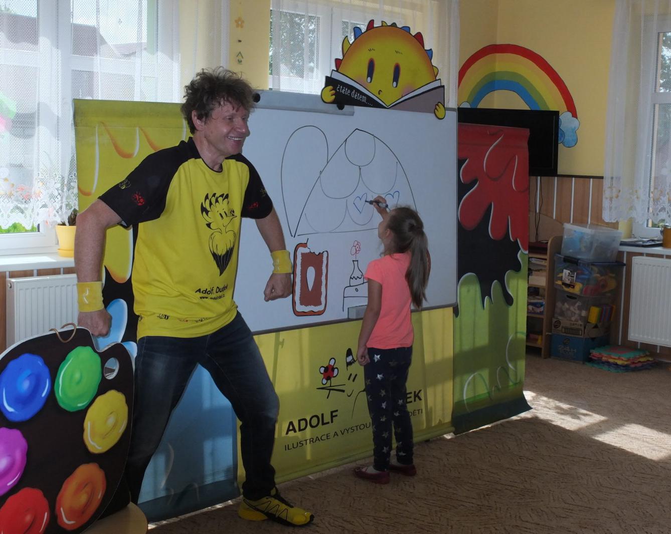 Ilustrátor Adolf Dudek v naší MŠ a loučení s předškoláky - 16