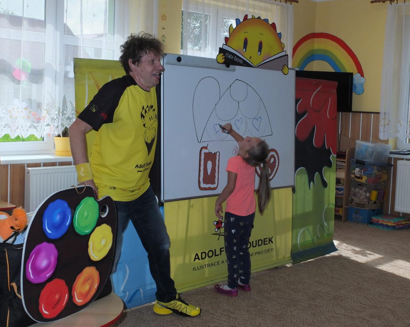 Ilustrátor Adolf Dudek v naší MŠ a loučení s předškoláky - 17