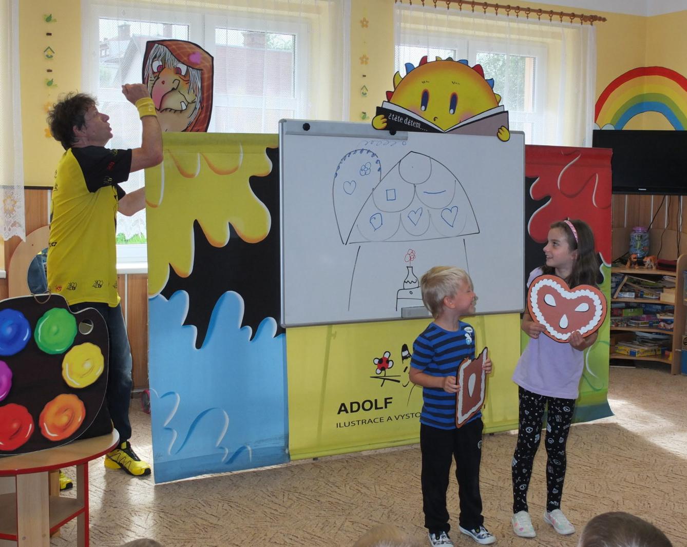Ilustrátor Adolf Dudek v naší MŠ a loučení s předškoláky - 24