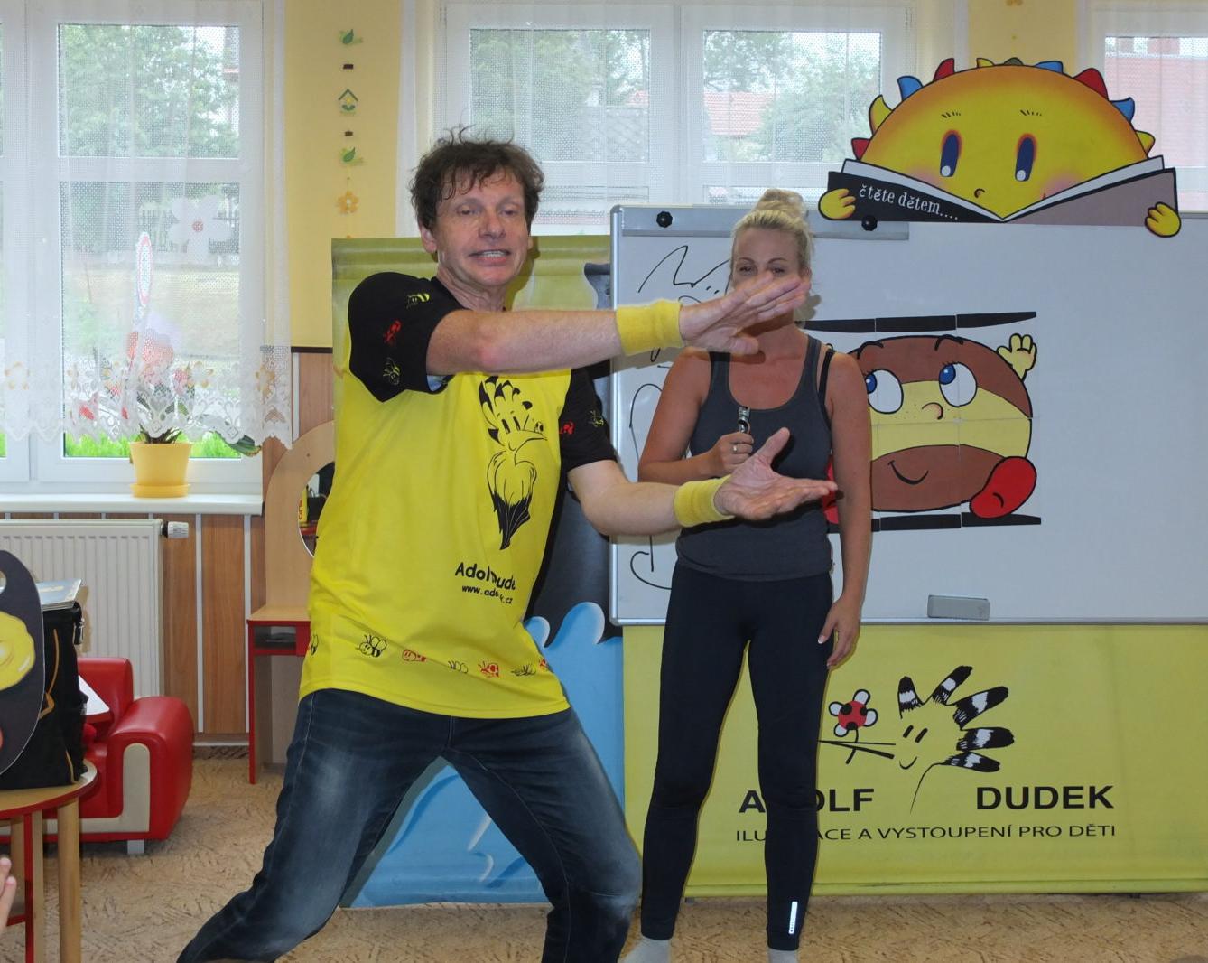 Ilustrátor Adolf Dudek v naší MŠ a loučení s předškoláky - 28