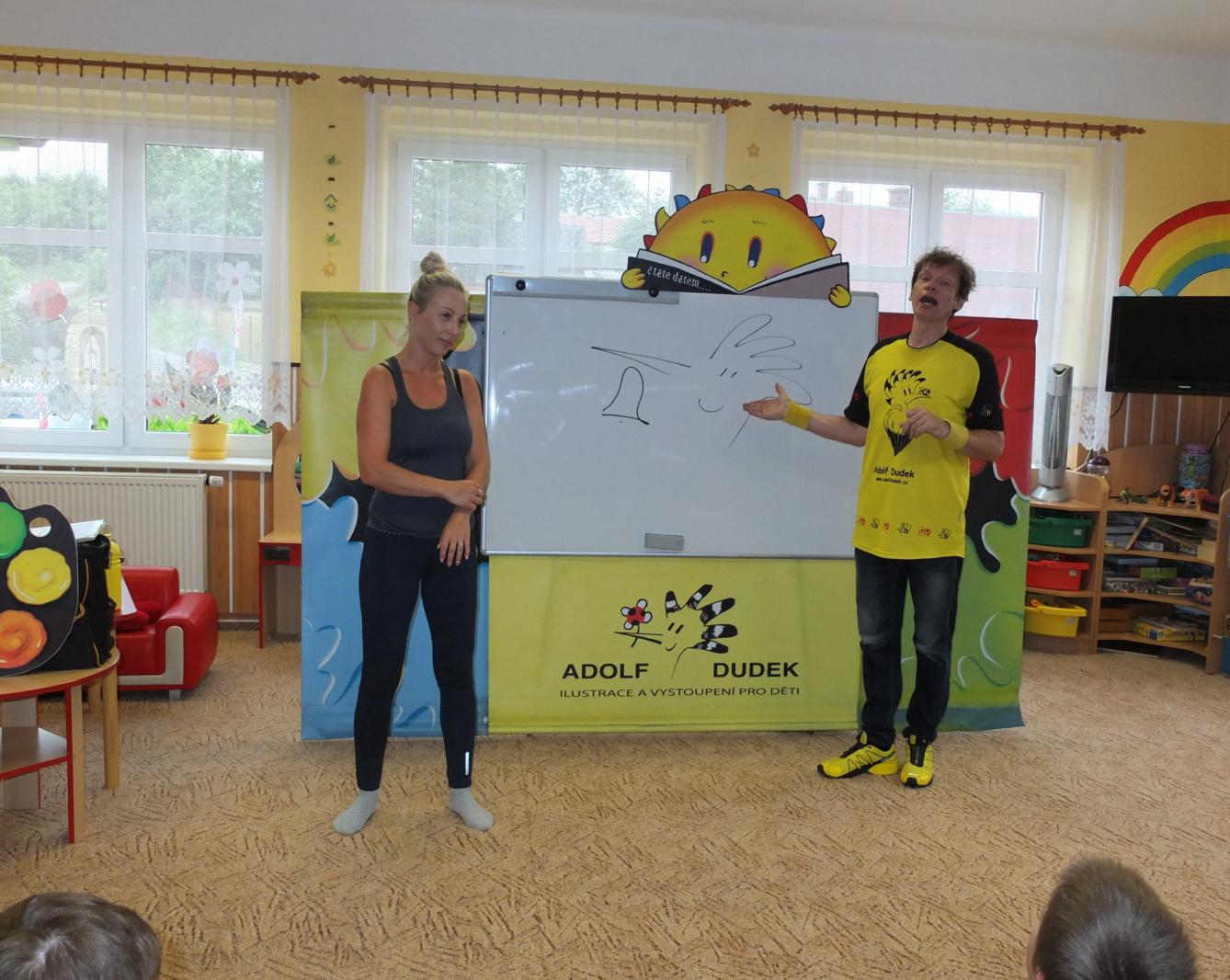Ilustrátor Adolf Dudek v naší MŠ a loučení s předškoláky - 32