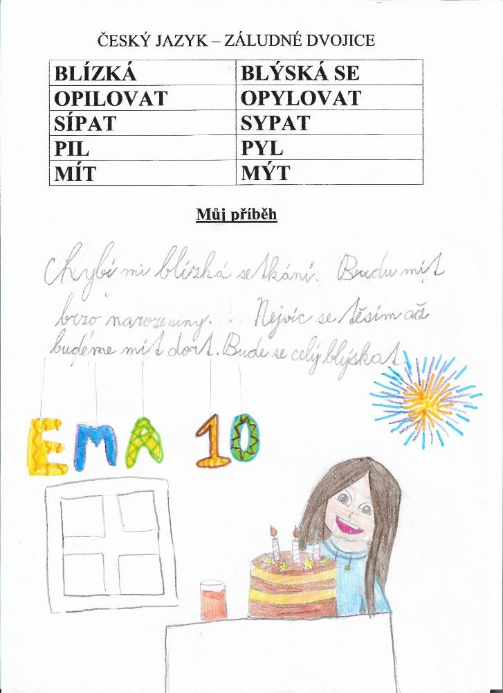Distanční výuka ve třetí třídě 19. 3. - 13