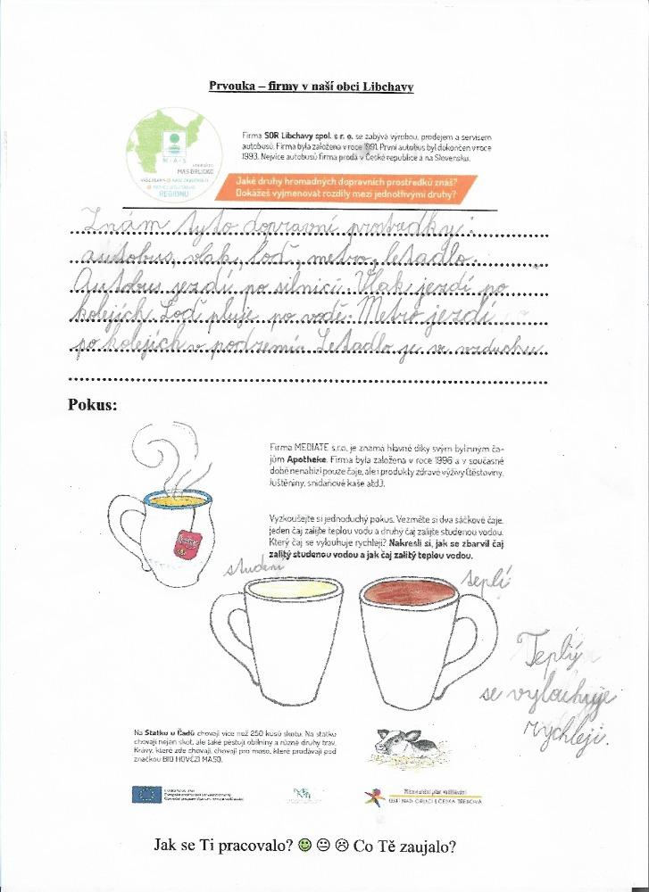 Distanční výuka ve třetí třídě 31. 3. - 7