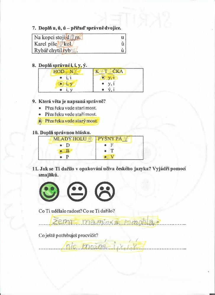 Výstupy druháčků z domácího učení 17. 5. - 3