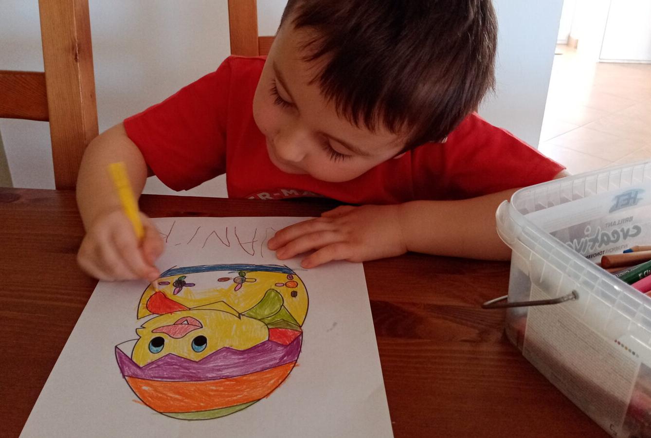 Distanční výuka v MŠ Kamarád - "Malované vajíčko" - mladší děti - 2