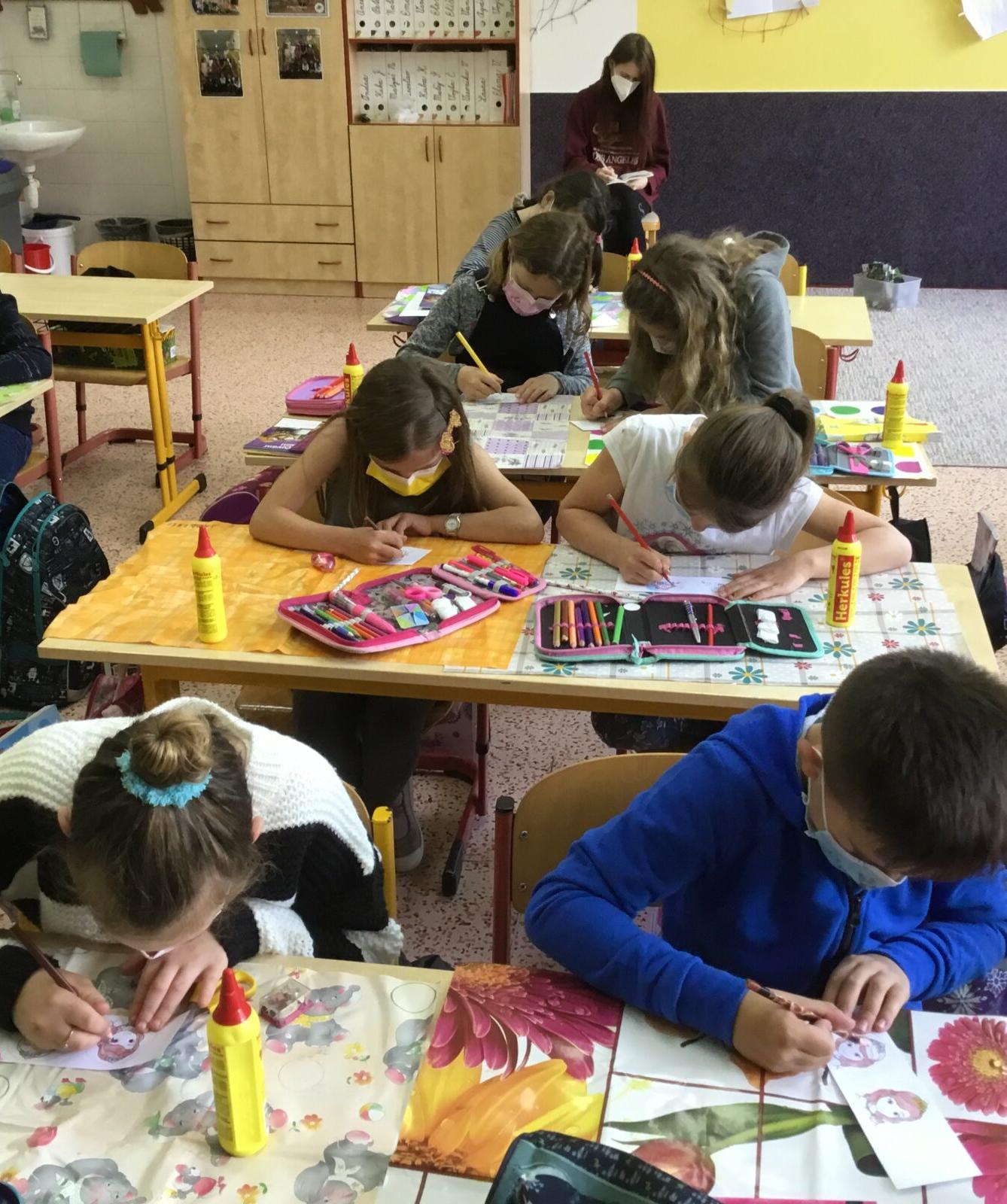 Poslední tandemové tvoření ve třetí třídě 21. 5. - 2