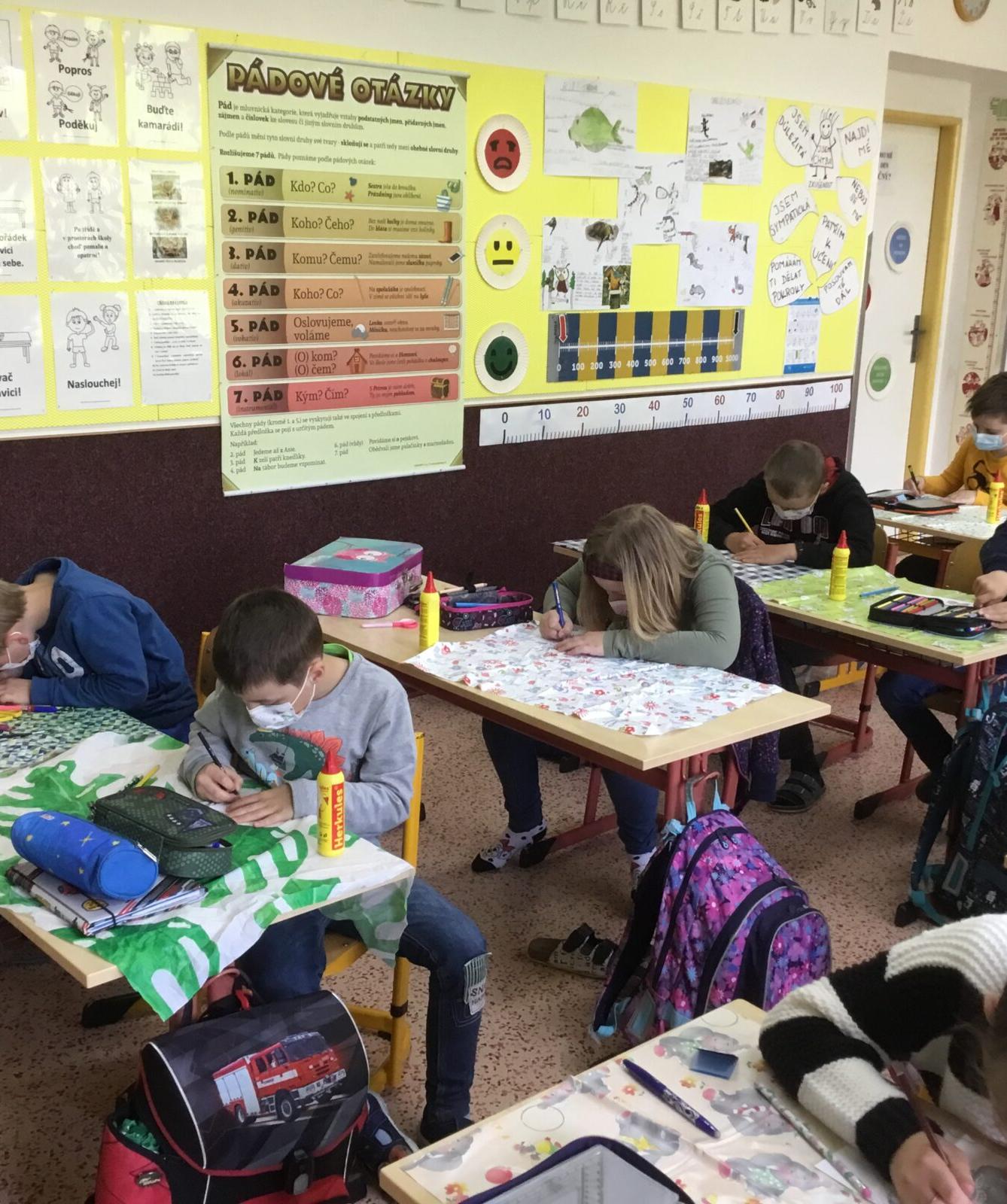 Poslední tandemové tvoření ve třetí třídě 21. 5. - 3