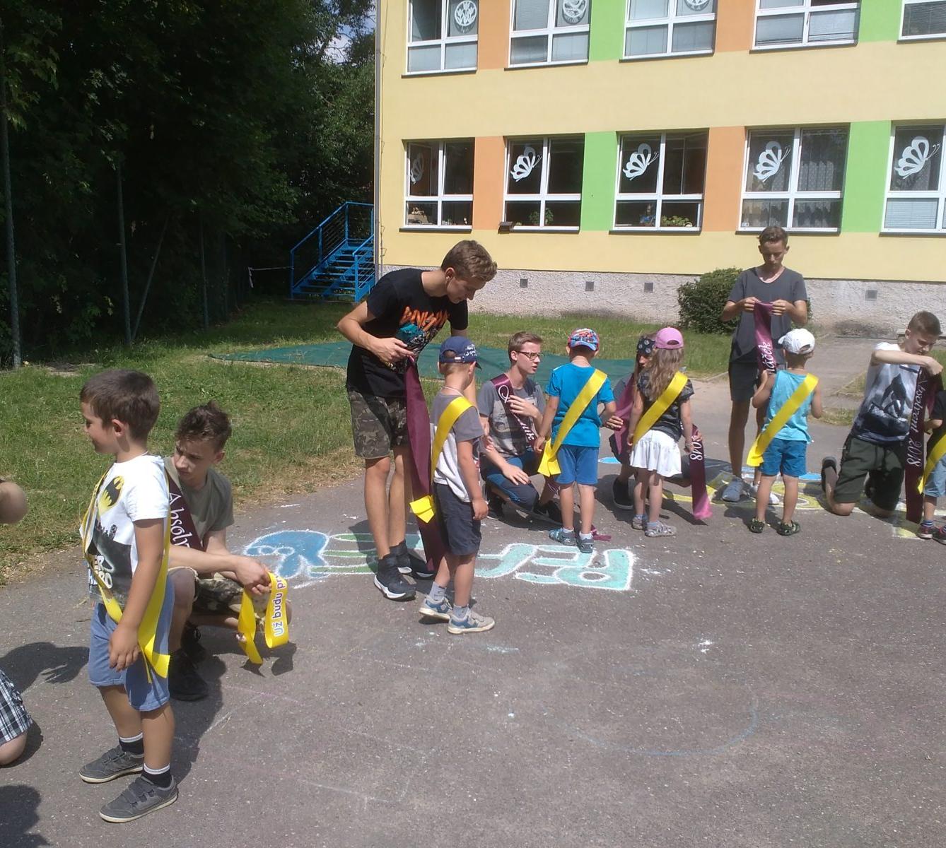 Návštěva předškoláků u deváťáků ve škole - 58