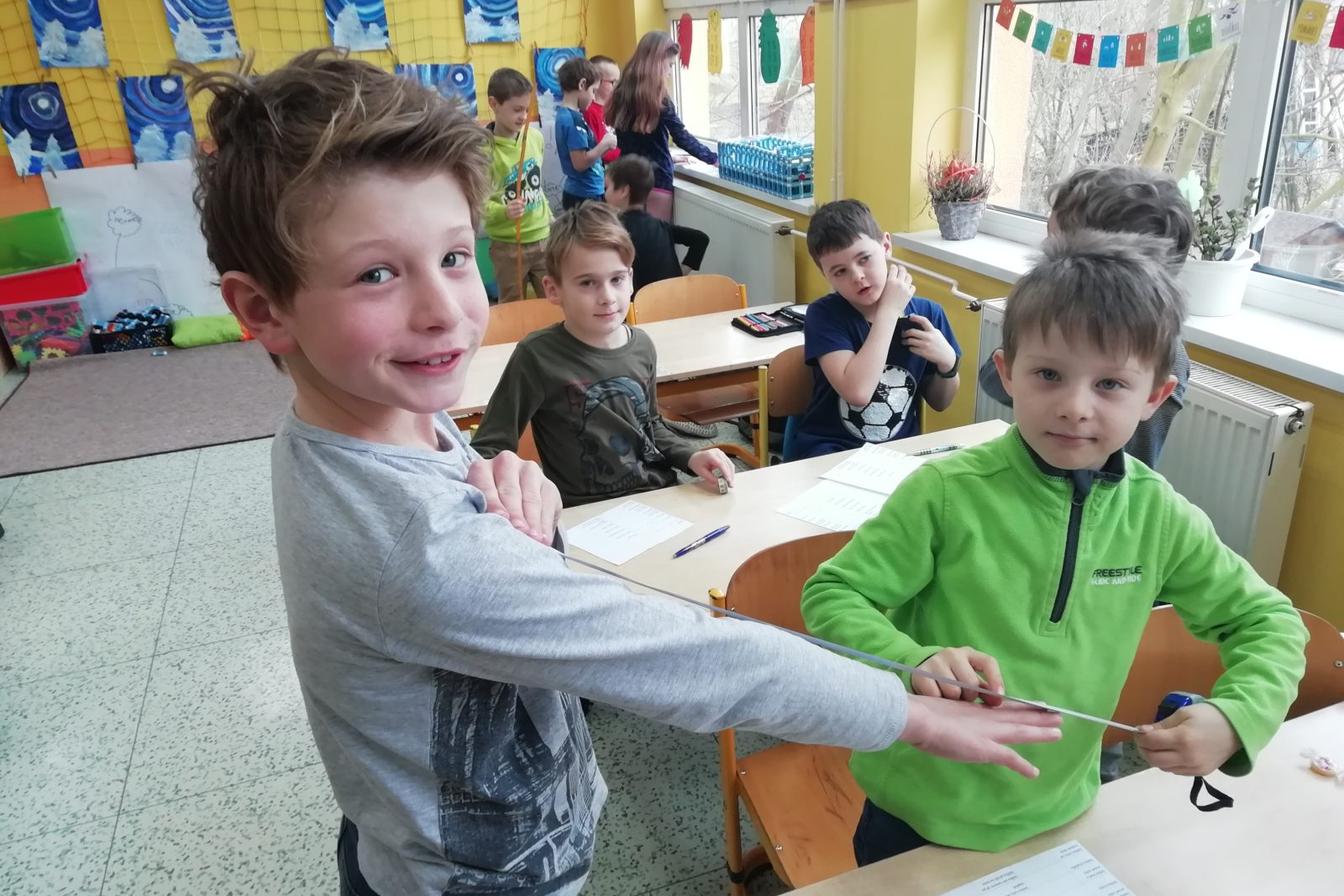 Třeťáci měřili