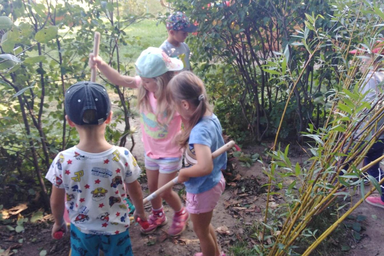 Odpolední práce za zahradě