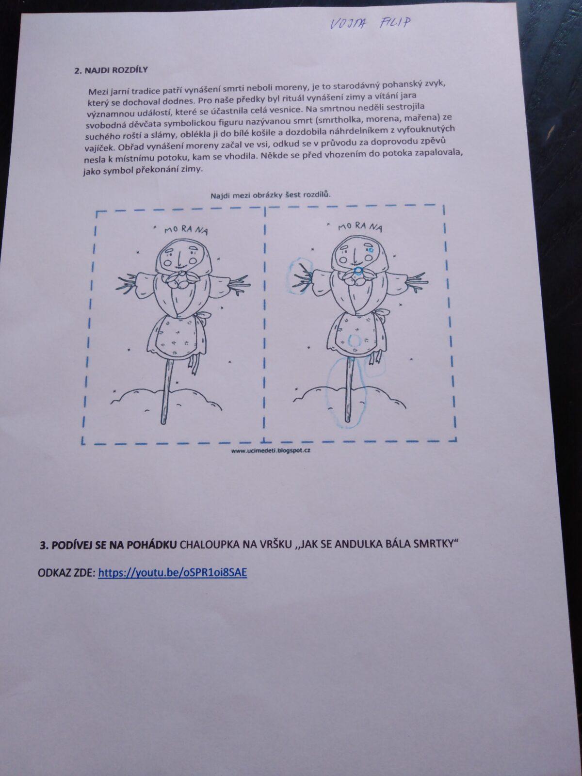 Distanční výuka v MŠ Kamarád (Jaro přišlo do vsi - předškoláci) :-) - 29