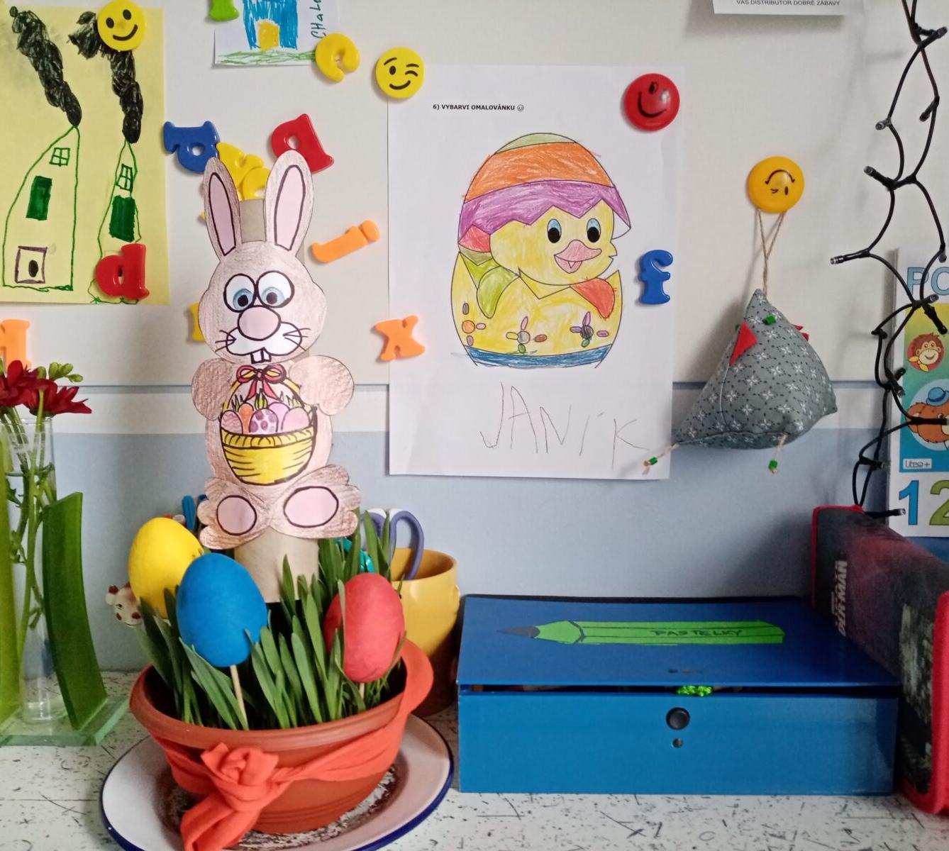 Distanční výuka v MŠ Kamarád - "Malované vajíčko" - mladší děti - 27
