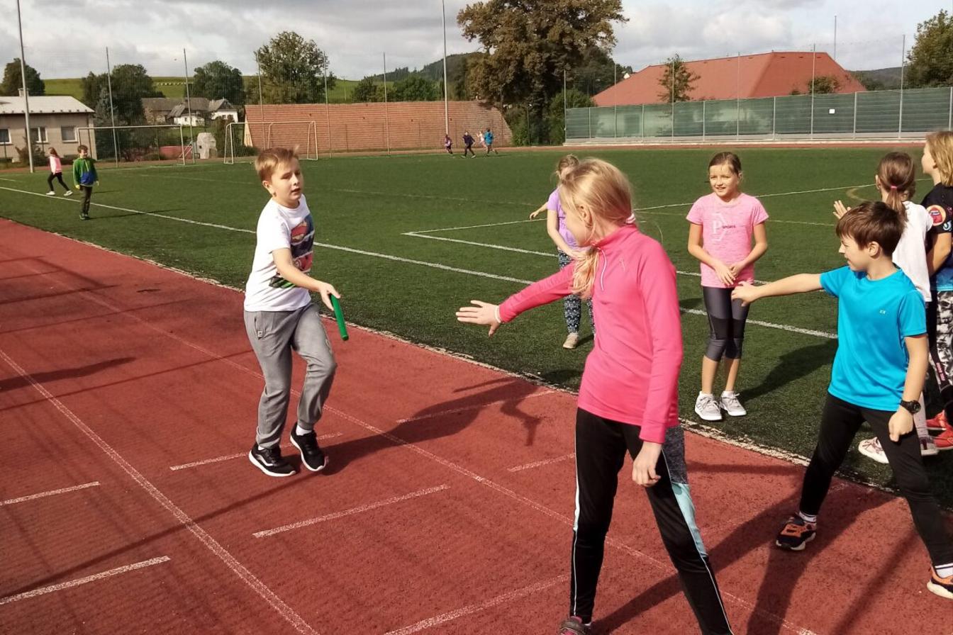 Štafetové běhy E. Zátopka na 1. stupni