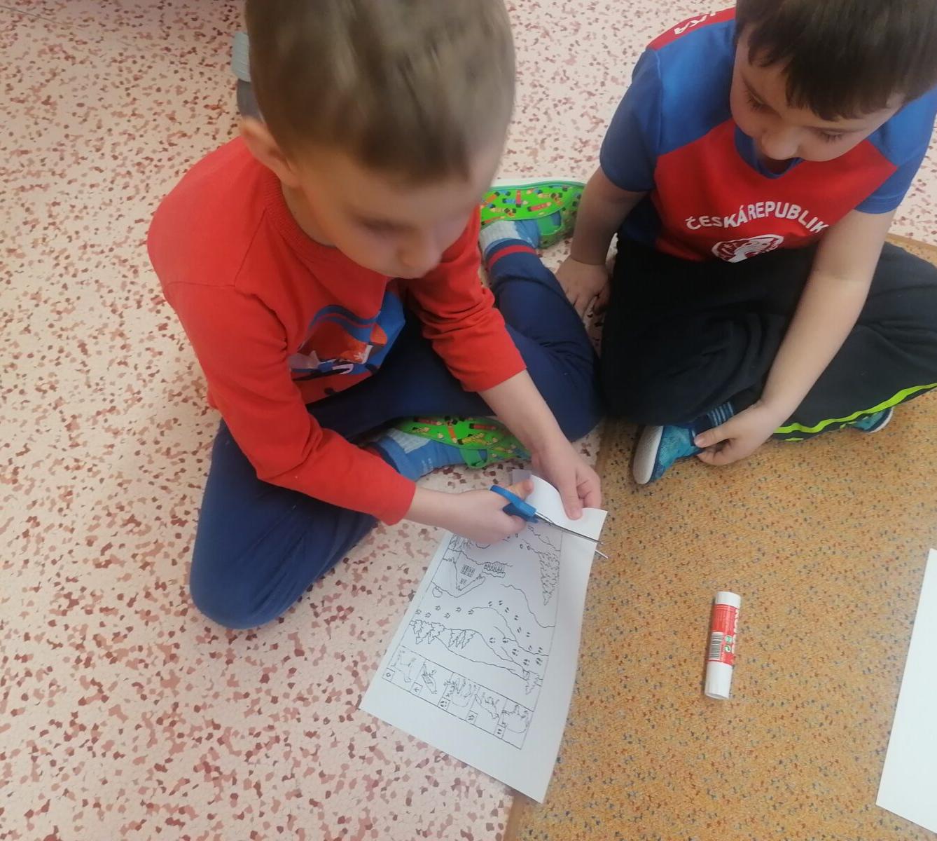 "Zvířátka a ptáčci v zimě" - skupinové práce :-) - 1