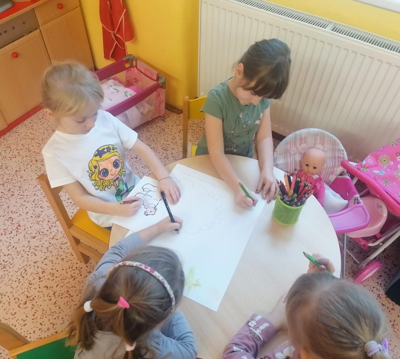 "Zvířátka a ptáčci v zimě" - skupinové práce :-) - 18