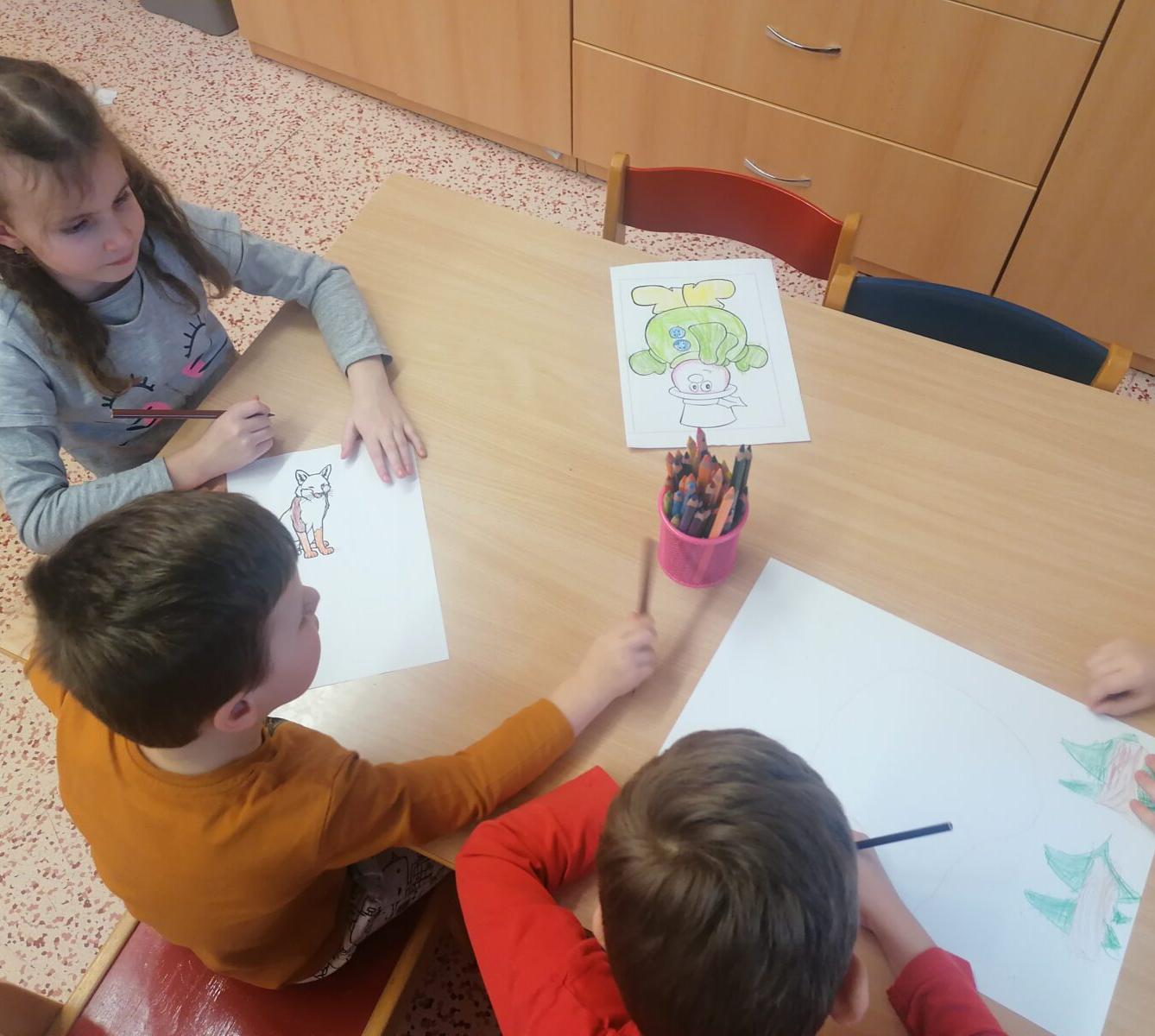 "Zvířátka a ptáčci v zimě" - skupinové práce :-) - 20