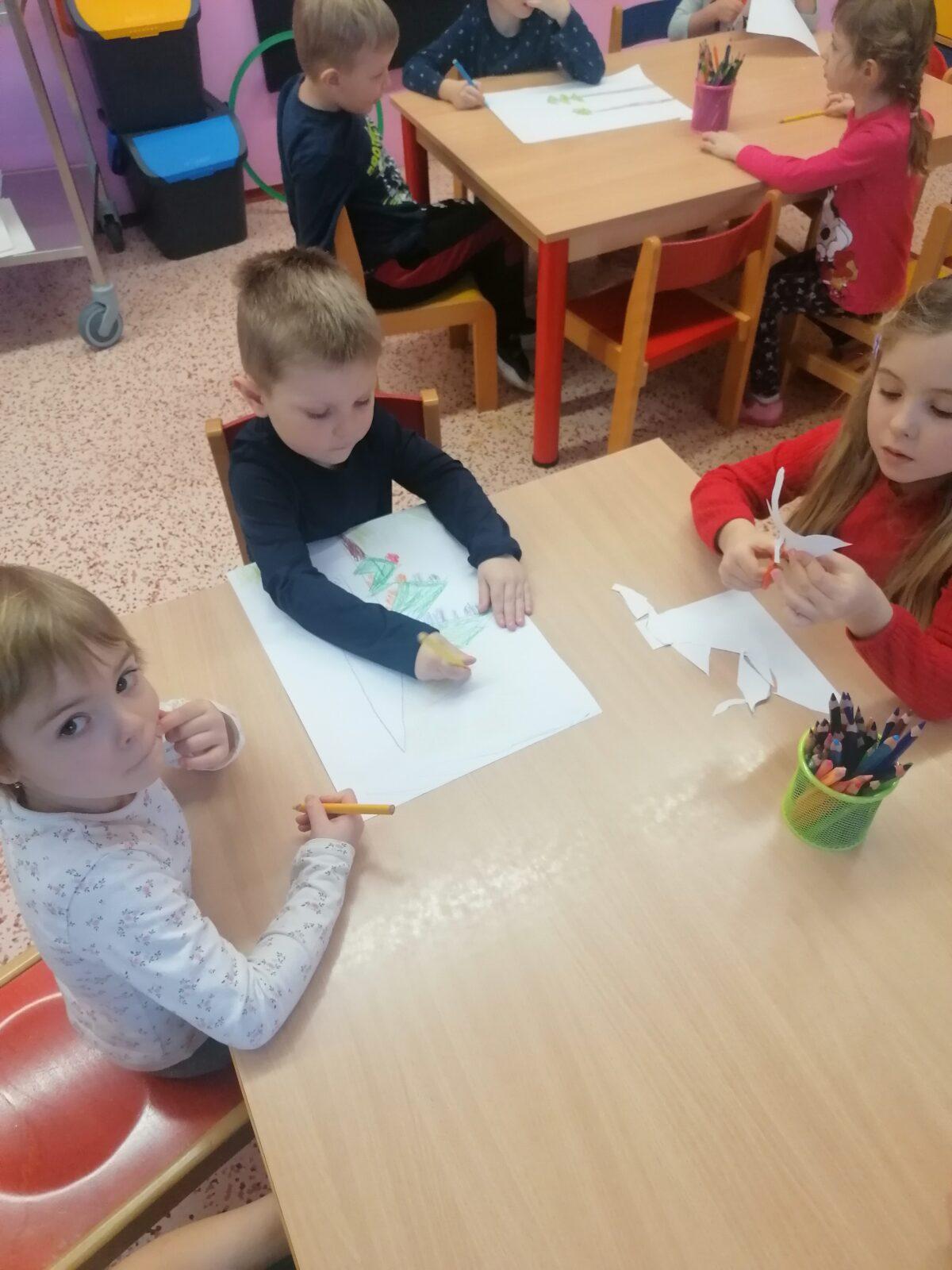 "Zvířátka a ptáčci v zimě" - skupinové práce :-) - 21
