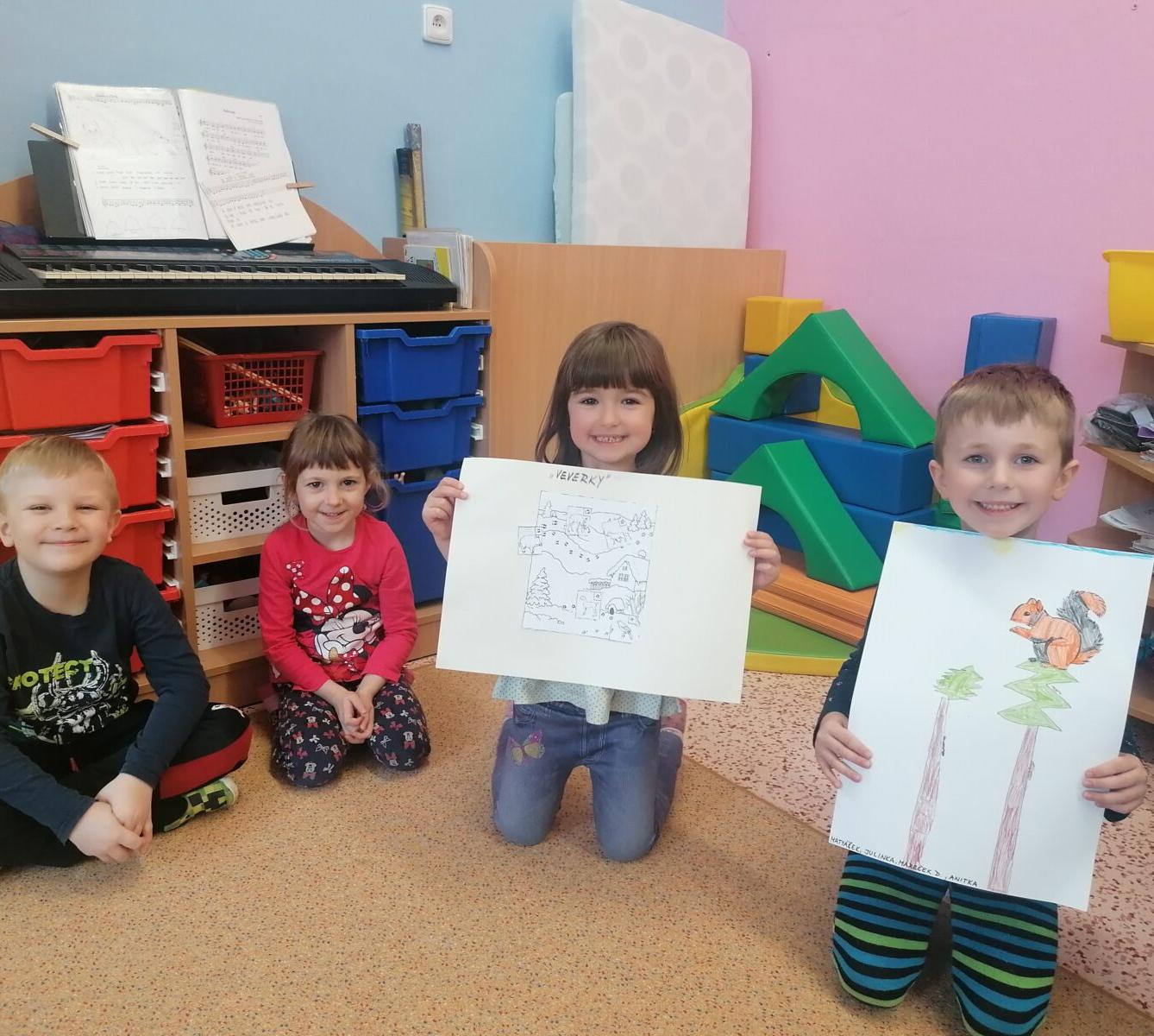 "Zvířátka a ptáčci v zimě" - skupinové práce :-) - 26