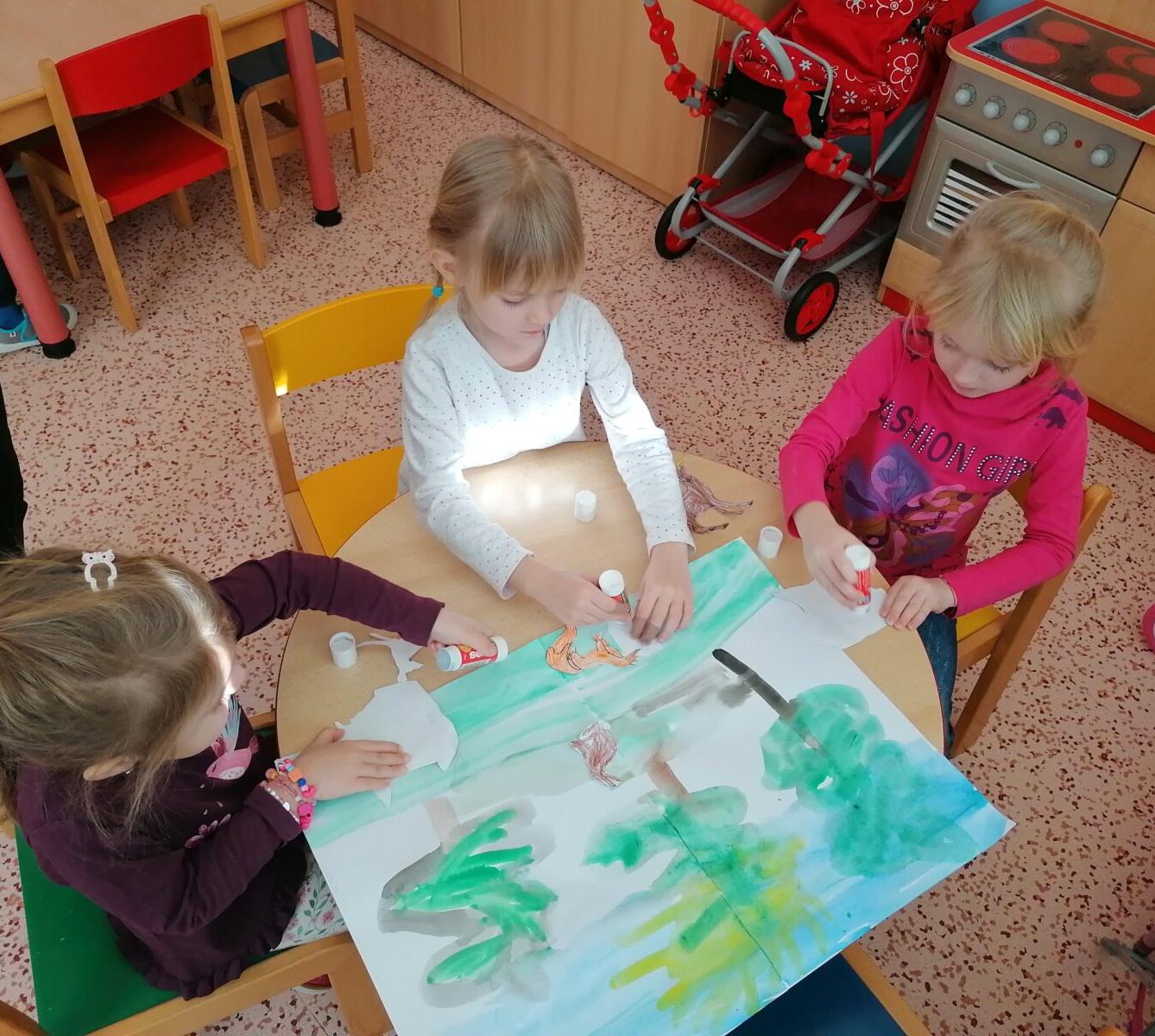 "Zvířátka a ptáčci v zimě" - skupinové práce :-) - 122