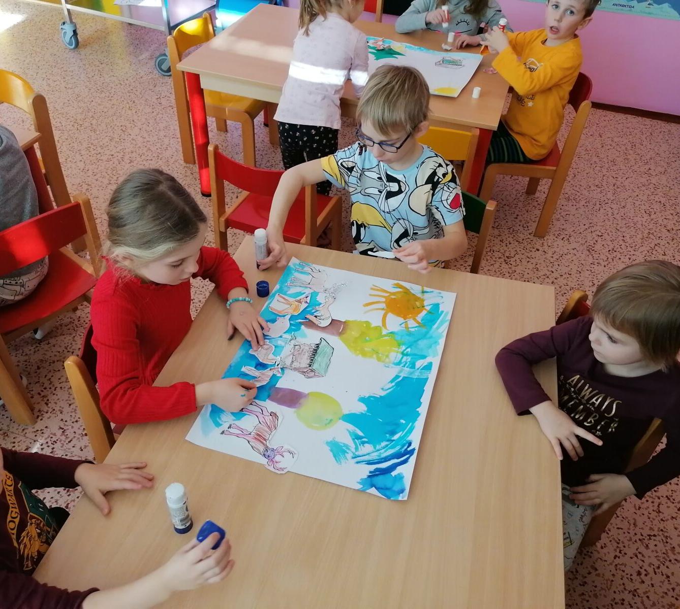 "Zvířátka a ptáčci v zimě" - skupinové práce :-) - 123