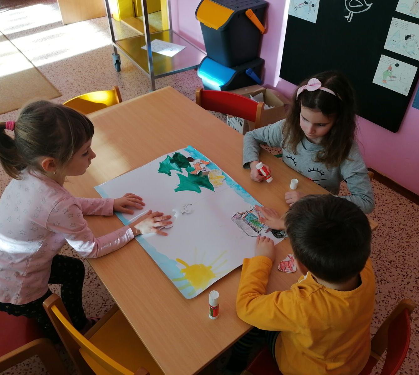 "Zvířátka a ptáčci v zimě" - skupinové práce :-) - 126