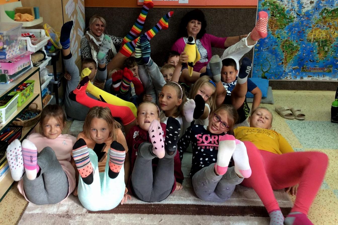 16. 9. Ponožkový den na I. stupni