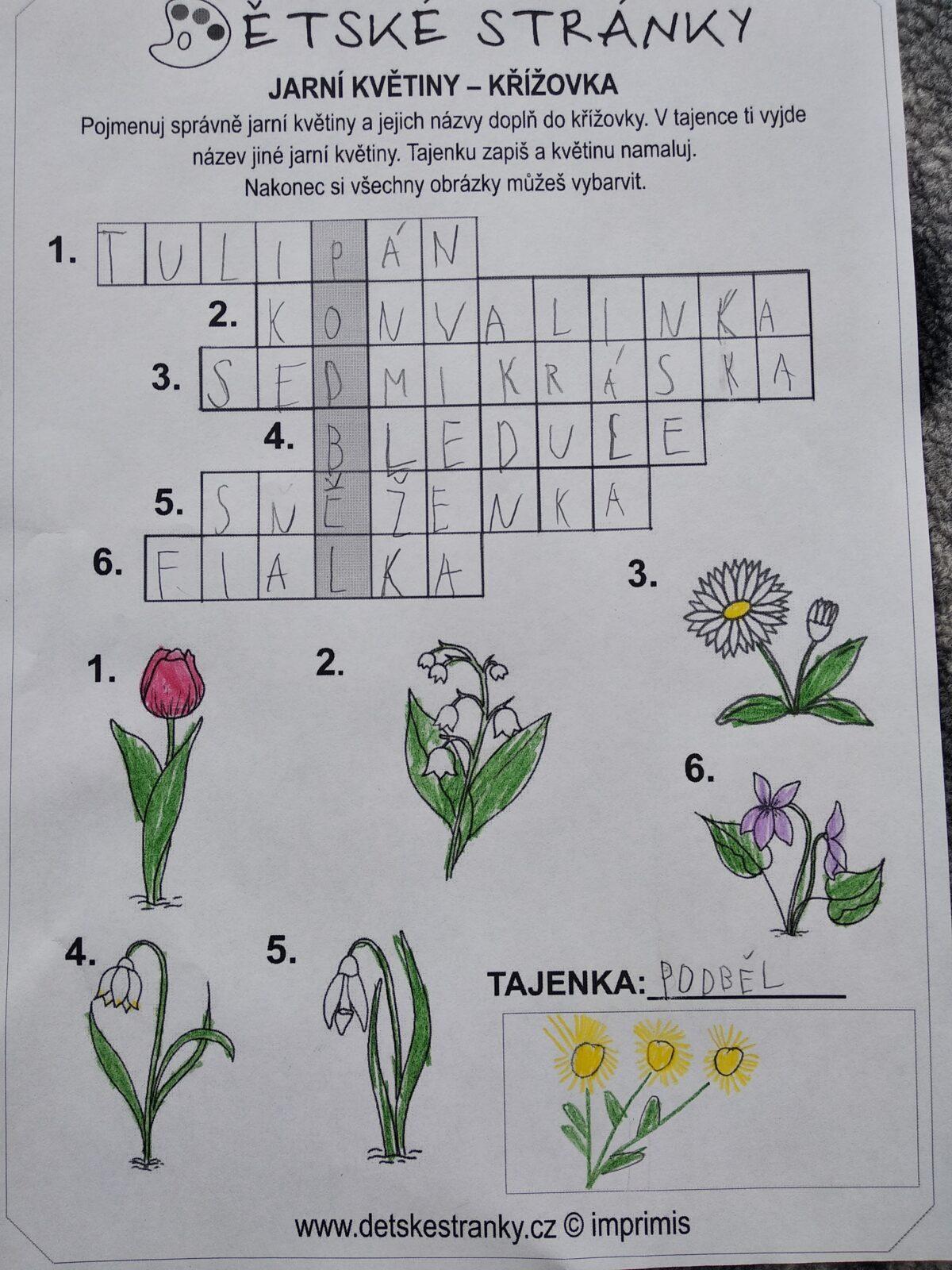 Distanční výuka ve třetí třídě 9. 4. - 2