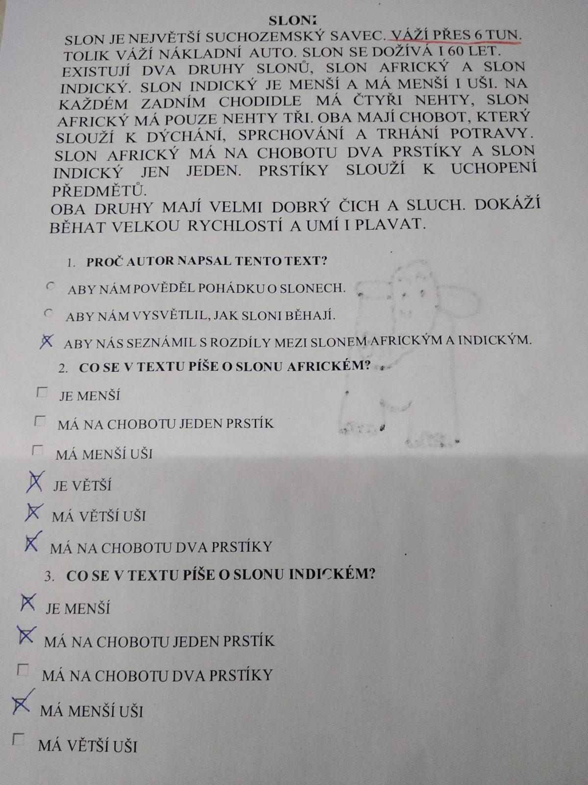 Výstupy druháčků z domácího učení 14. 4. - 4