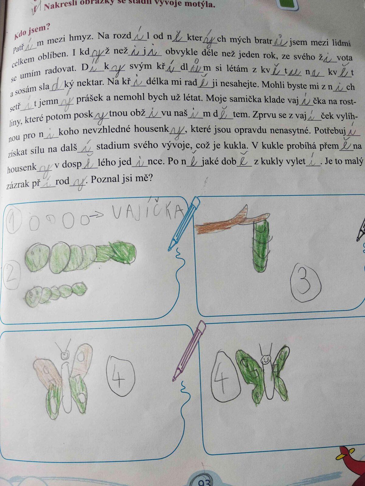 Výstupy druháčků z domácího učení 24. 5. - 4