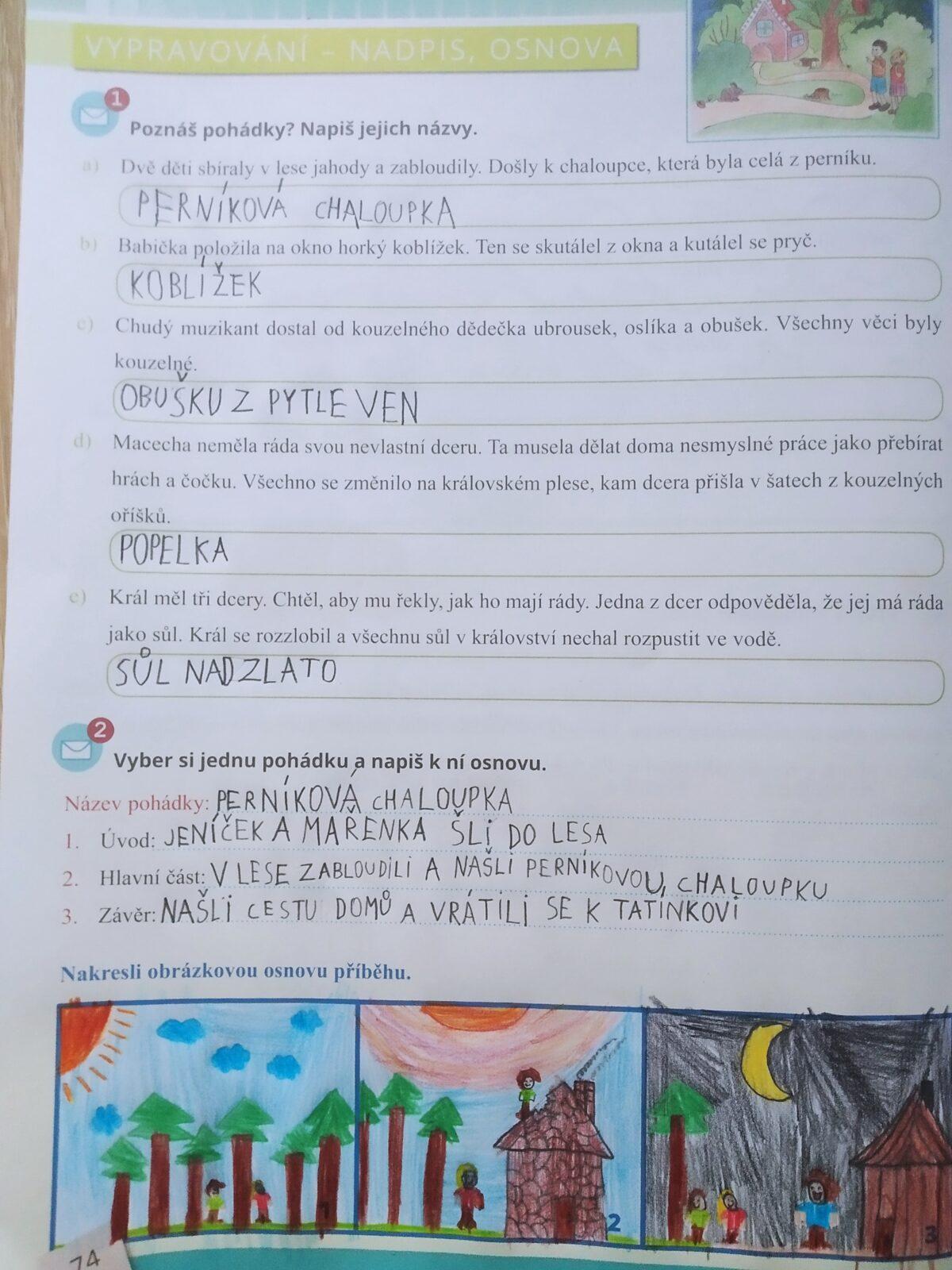 Distanční výuka ve třetí třídě 13. 11. - 22