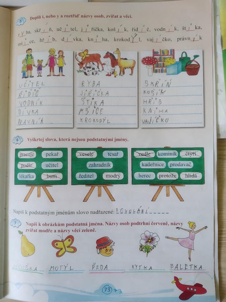 Výstupy druháčků z domácího učení 17. 5. - 7