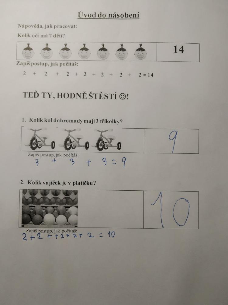 Výstupy druháčků z domácího učení 24. 5. - 8
