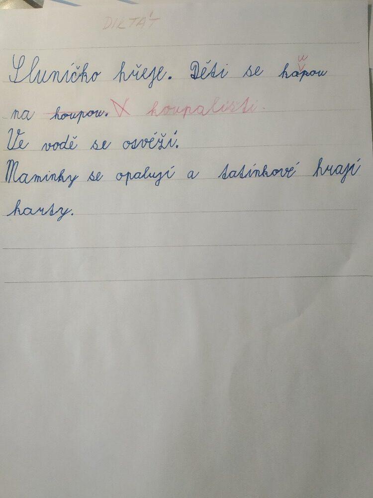 Výstupy druháčků z domácího učení 24. 5. - 9