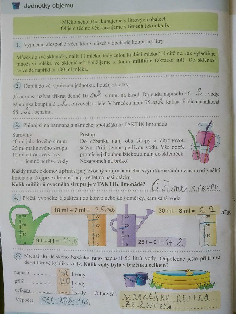 Výstupy druháčků z domácího učení 17. 5. - 11