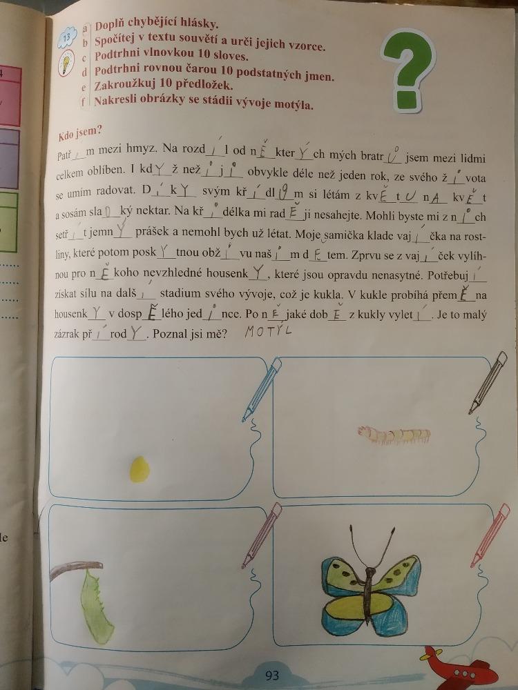 Výstupy druháčků z domácího učení 24. 5. - 11