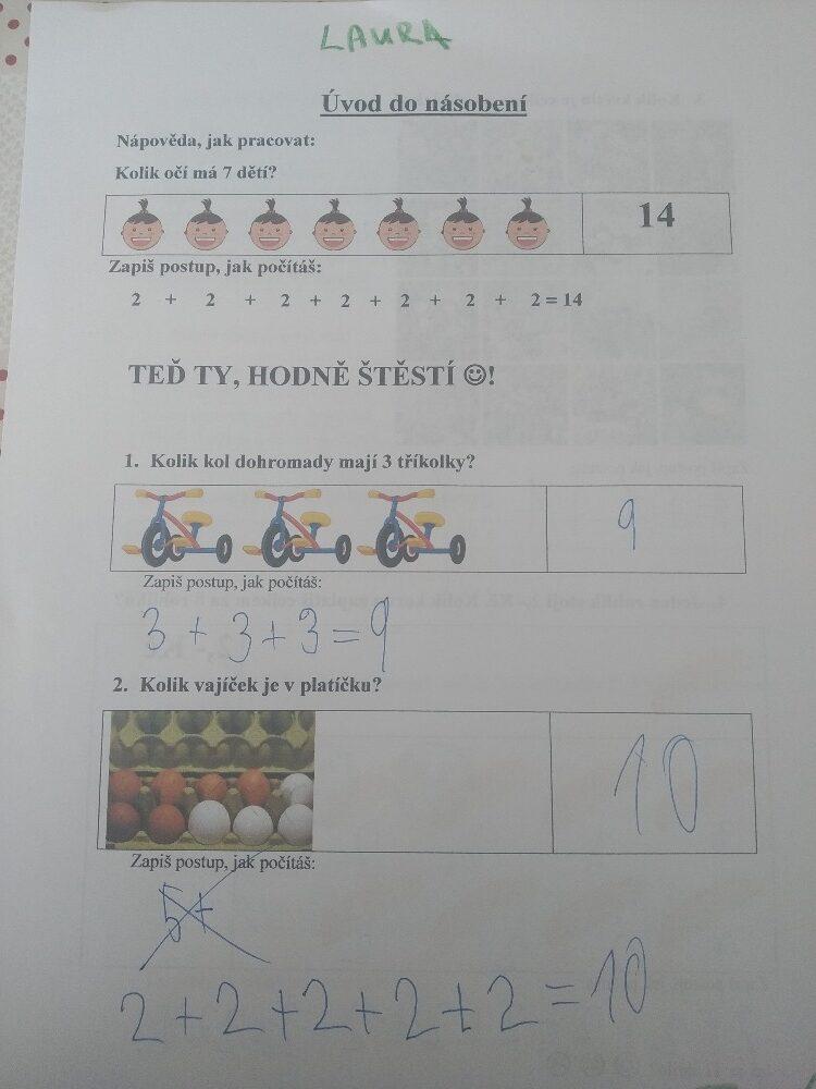 Výstupy druháčků z domácího učení 24. 5. - 15