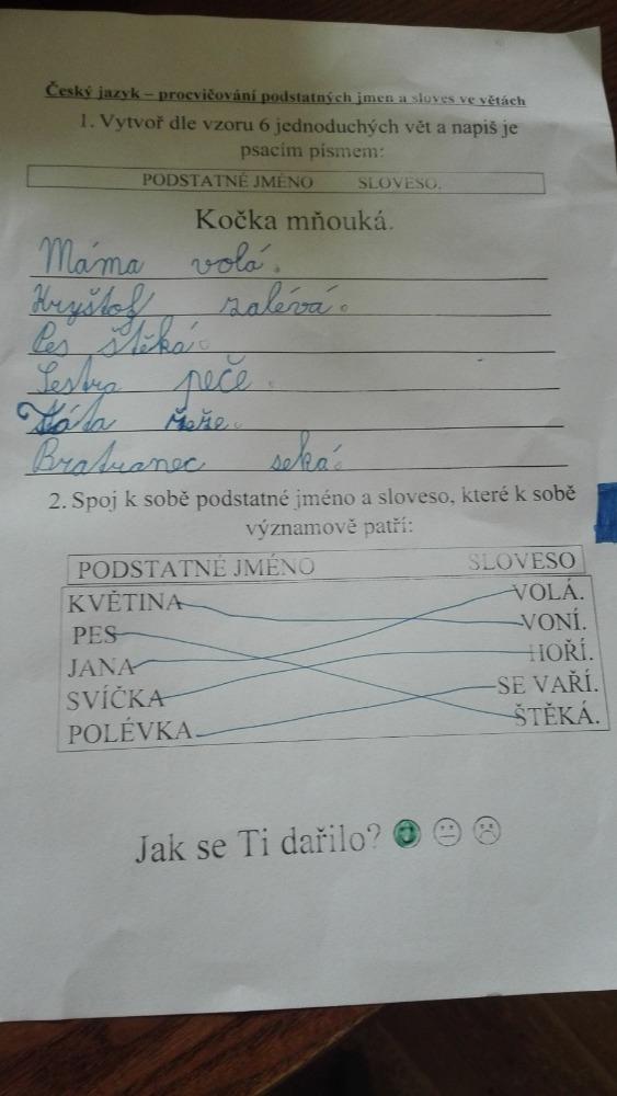 Výstupy druháčků z domácího učení 21. 5. - 11