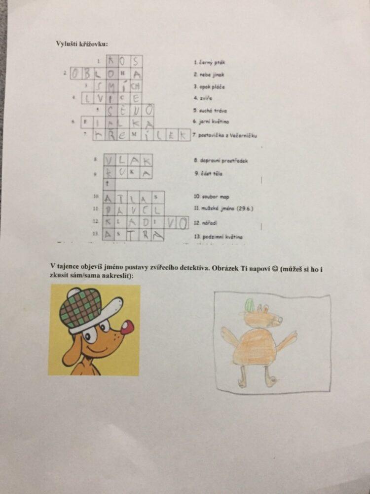 Distanční výuka ve třetí třídě 5. 2. - 9