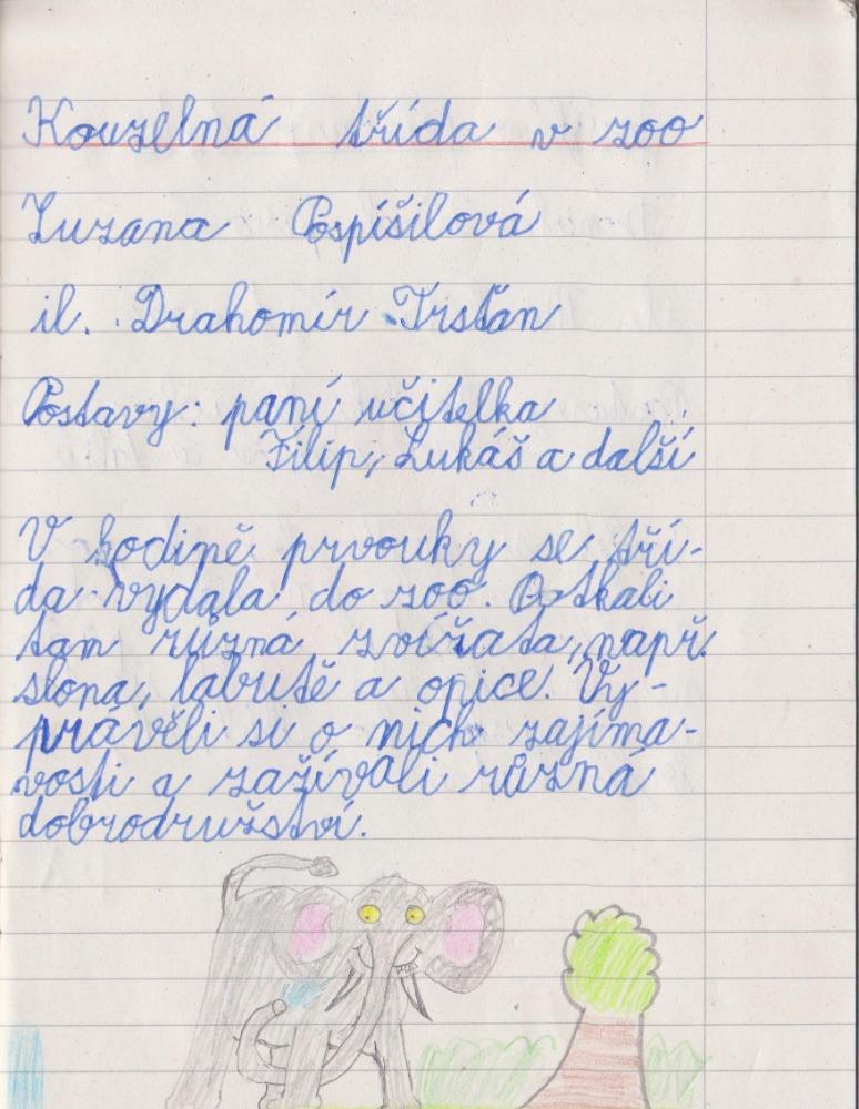 Výstupy druháčků z domácího učení 20. 4. - 12