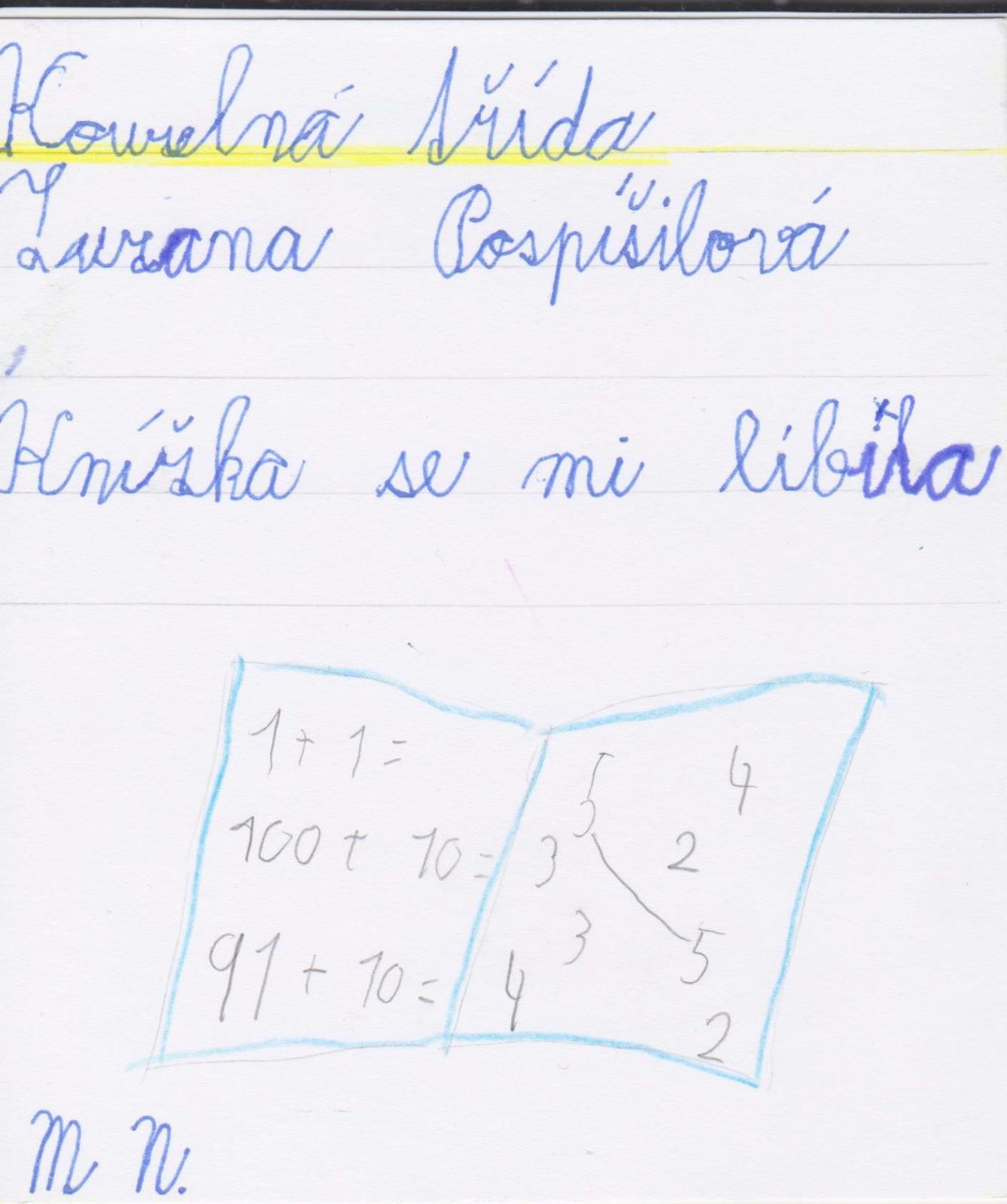 Výstupy druháčků z domácího učení 20. 4. - 13