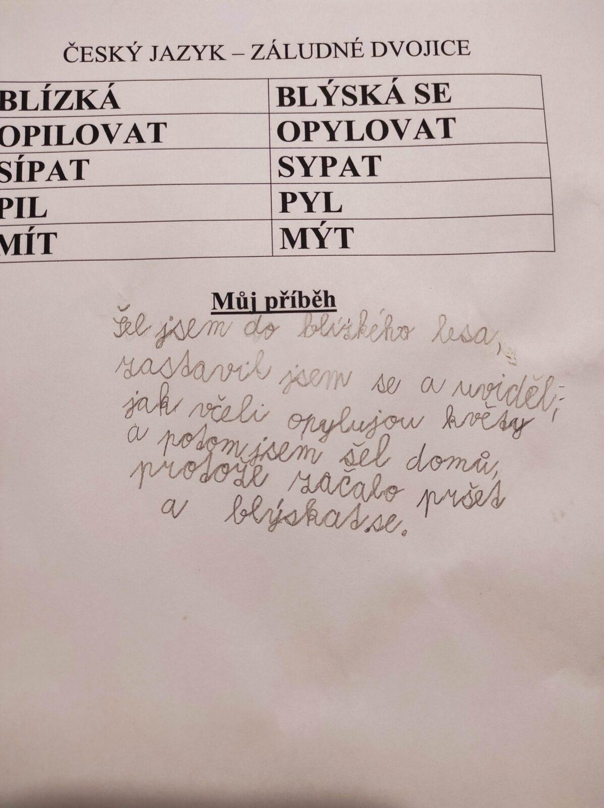 Distanční výuka ve třetí třídě 19. 3. - 36